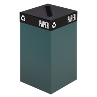 Contenants de recyclage de luxe, Vrac, Acier, 25 gal./25 gal. US NA729 | Vision Industrielle
