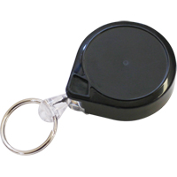 Anneaux à clés rétractables Mini-Bak<sup>MD</sup>, Plastique, Câble 36", Fixation Agrafe de ceinture ON546 | Vision Industrielle