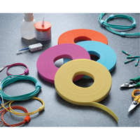 Ruban pour gestion des câbles One-Wrap<sup>MD</sup>, Boucle et crochet, 25 vg x 5/8", Auto-aggripant, Jaune OQ535 | Vision Industrielle