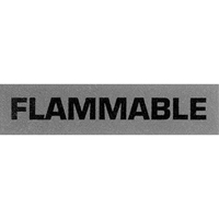 Étiquettes pour traitement spécial «Flammable», 5" lo x 2" la, Noir/rouge PB421 | Vision Industrielle