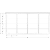 Cabinet d'entreposage à tiroirs intégré Interlok RN762 | Vision Industrielle