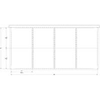 Cabinet d'entreposage à tiroirs intégré Interlok RN760 | Vision Industrielle