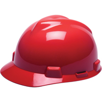 Casques de protection V-Gard<sup>MD</sup> - Suspensions Fas-Trac<sup>MD</sup>, Suspension Rochet, Rouge SAF974 | Vision Industrielle
