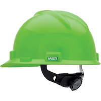 Casques de protection V-Gard<sup>MD</sup> - Suspensions Fas-Trac<sup>MD</sup>, Suspension Rochet, Vert lime SAF978 | Vision Industrielle