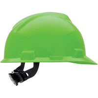 Casques de protection V-Gard<sup>MD</sup> - Suspensions Fas-Trac<sup>MD</sup>, Suspension Rochet, Vert lime SAF978 | Vision Industrielle