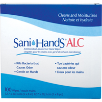 Lingettes antimicrobiennes pour les mains Sani-Hands<sup>MD</sup> ALC, Pochette SAY434 | Vision Industrielle