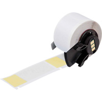 Étiquettes enveloppantes auto-adhésives pour fils et câbles, Vinyle, 1" lo x 2,5" h, Blanc SHF078 | Vision Industrielle