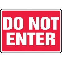 Enseigne « Do Not Enter », 10" x 14", Aluminium, Anglais SV899 | Vision Industrielle