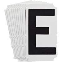 Étiquettes de lettres et chiffres gothiques individuels Quick-Align<sup>MD</sup>, E, 4" h, Noir SZ993 | Vision Industrielle