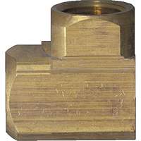 Extruded 90° Elbow Pipe Fitting, FPT, Brass, 1/8" YA811 | Vision Industrielle